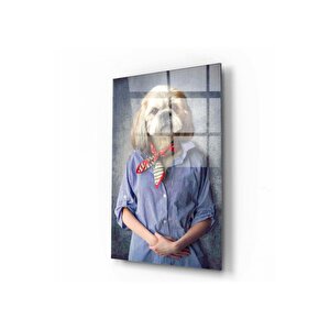 Köpek Cam Tablo 70x110 cm