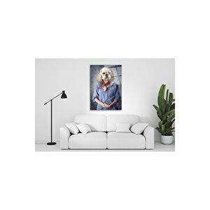 Köpek Cam Tablo 70x110 cm