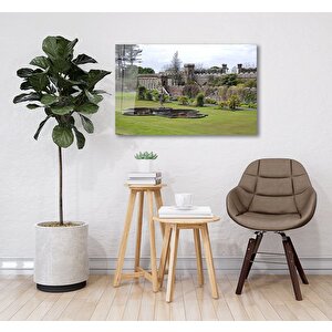Havuzlu Bahçe Cam Tablo 50x70 cm