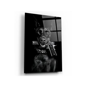 Köpek Cam Tablo 70x110 cm
