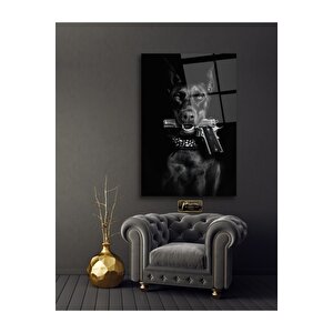 Köpek Cam Tablo 70x110 cm