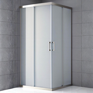 Duşakabin Kare Buzlu 5mm Yükseklik 190 Cm - Ölçü : 100x100 Cm 100x100 cm