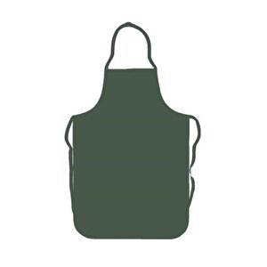Omnisoft Haki Yeşil Askılı Mutfak Bulaşık Önlüğü Lamineli 70 X120 Cm