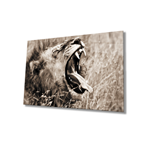 Aslan Cam Tablo 36x23 cm
