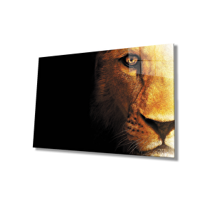 Aslan Cam Tablo 36x23 cm