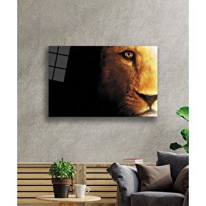 Aslan Cam Tablo 36x23 cm