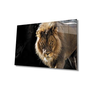 Aslan Cam Tablo 36x23 cm