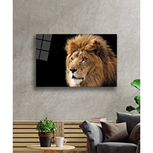Aslan Cam Tablo 36x23 cm