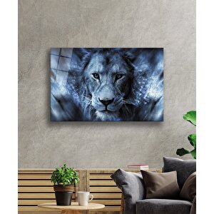 Aslan Cam Tablo 36x23 cm