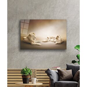 Aslan Cam Tablo 36x23 cm