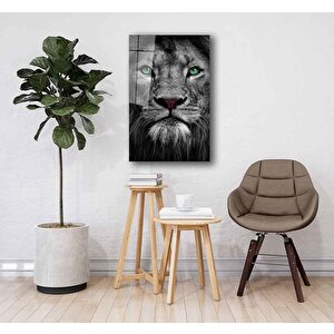 Aslan Cam Tablo 36x23 cm