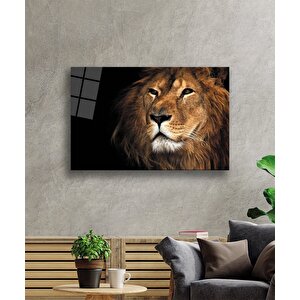 Aslan Cam Tablo 90x60 cm
