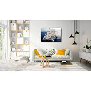 Gemi Cam Tablo 36x23 cm