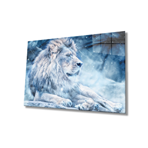 Aslan Cam Tablo 36x23 cm