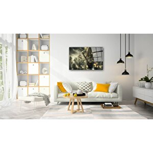 Gemi Cam Tablo 36x23 cm