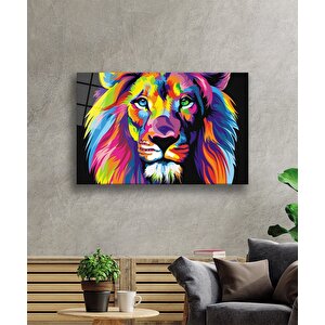 Aslan Cam Tablo 36x23 cm
