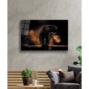 Aslan Cam Tablo 36x23 cm