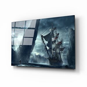 Gemi Cam Tablo 50x70 cm