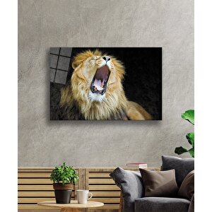 Aslan Cam Tablo 36x23 cm