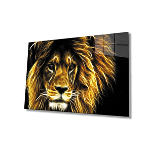 Aslan Cam Tablo 36x23 cm