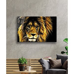 Aslan Cam Tablo 36x23 cm