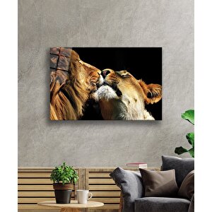 Aslan Cam Tablo 36x23 cm