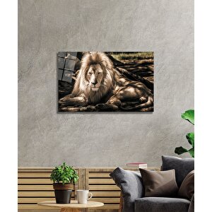 Aslan Cam Tablo 50x70 cm