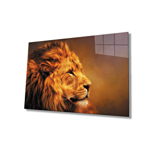 Aslan Cam Tablo 90x60 cm