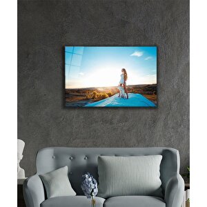 Kadınlar Kurt Ve Kadın Cam Tablo 50x70 cm