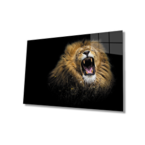 Aslan Cam Tablo 90x60 cm