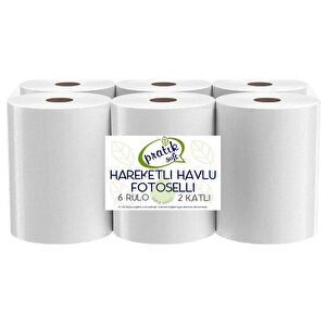 21 Cm Fotoselli Hareketli Kağıt Havlu 6 Rulo
