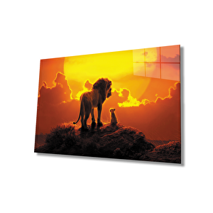 Aslan Cam Tablo 110x70 cm