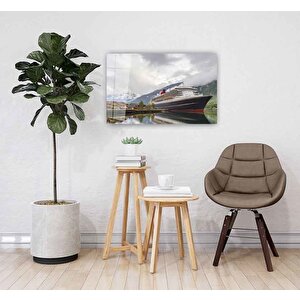 Gemi Cam Tablo 36x23 cm