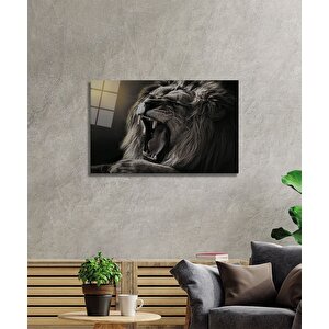 Aslan Cam Tablo 36x23 cm