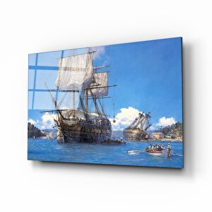 Gemi Cam Tablo 50x70 cm