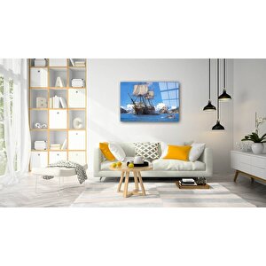 Gemi Cam Tablo 50x70 cm