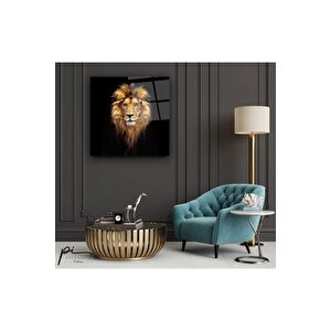 Aslan Cam Tablo 30x30 cm