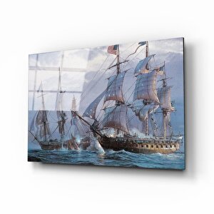 Gemi Cam Tablo 36x23 cm
