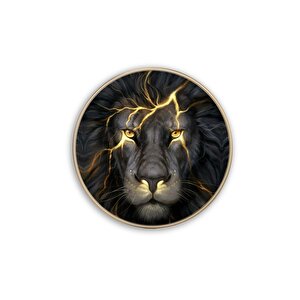 Aslan Yuvarlak Cam Tablo 60x60 cm