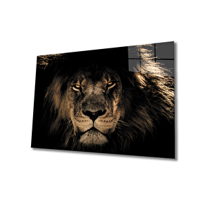 Aslan Cam Tablo 36x23 cm
