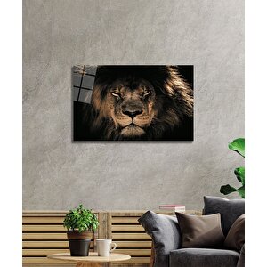 Aslan Cam Tablo 36x23 cm