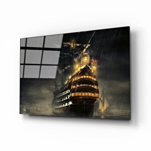 Gemi Cam Tablo 50x70 cm