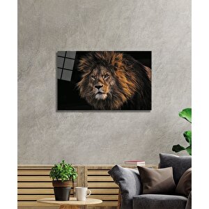 Aslan Cam Tablo 36x23 cm
