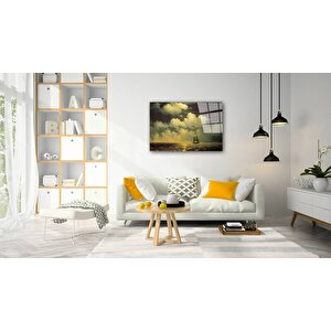 Gemi Cam Tablo 36x23 cm