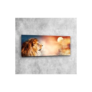 Aslan Panoramik Cam Tablo 35x90 cm