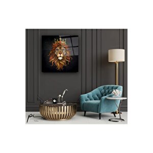 Aslan Cam Tablo 50x50 cm