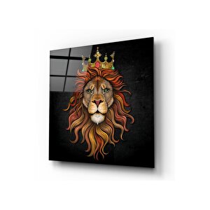 Aslan Cam Tablo 80x80 cm