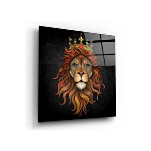 Aslan Cam Tablo 30x30 cm