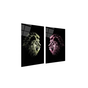 Aslan Double Cam Tablo 50x70 cm
