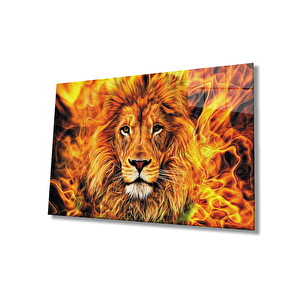 Aslan Cam Tablo 110x70 cm